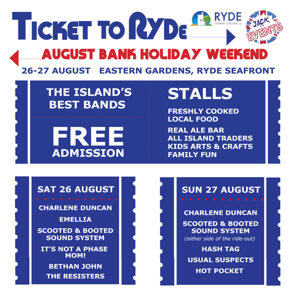Ticket to Ryde August line-up